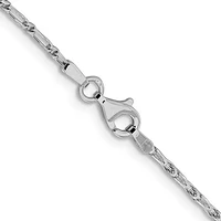 14K 1.6mm Diamond Cut Long Link Franco Chain - / Gold