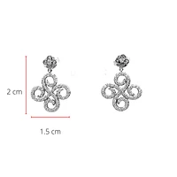 10K White Gold 0.50cttw Diamond Chandelier Dangle Drop Earrings