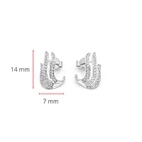 14K White Gold 0.36cttw Diamond Earrings