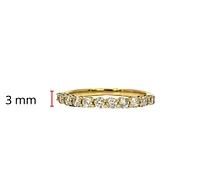 14K Gold 0.50cttw Lab Grown Diamond Band