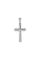 925 Sterling Silver Cross Pendant - 42mm x 20mm