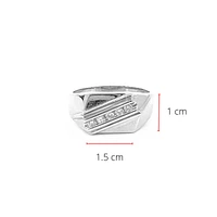 10K White Gold 0.20cttw Gents Diamond Ring, size 10