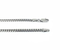 925 Sterling Silver 4.1mm Rhodium Plated Miami Cuban Chain - 24 Inches
