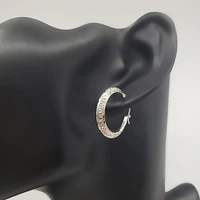 Sterling Silver Hoop Earrings 23mm