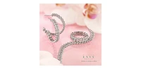 10K White Gold 2.00cttw Miami Cuban Link Tennis Bracelet - 7.25"