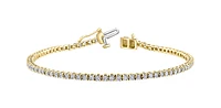 10K Yellow Gold 2.00cttw Diamond Tennis Bracelet