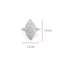 10K White Gold 1.00cttw Diamond Ring, size 6.5