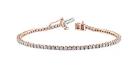 Rose Gold Diamond Tennis Bracelet
