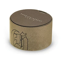 Charles Hubert Gold Finish Brass Basketweave Pocket Watch