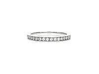 14K White Gold 0.40cttw Diamond Eternity Ring - Size 6.5