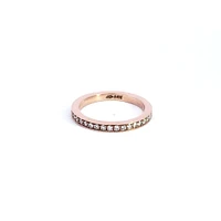 14K Rose Gold 0.40cttw Diamond Eternity Ring, size 6