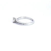14K White Gold 0.45cttw Princess Cut Diamond Engagement Ring