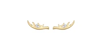10K Yellow Gold 0.04cttw Canadian Diamond Stud Earrings