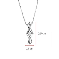 Sterling Silver 0.15cttw Canadian Diamond Pendant, 18"