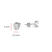 14K White Gold 0.20cttw Diamond Stud Earrings