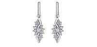 10K White Gold 0.50cttw Diamond Earrings
