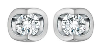 14K White Gold 0.20cttw Diamond Stud Earrings
