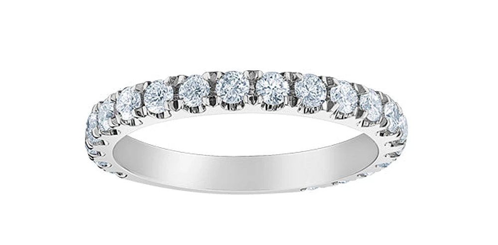 14K White Gold 0.75cttw Lab Grown Diamond Band