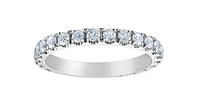 14K White Gold 0.75cttw Lab Grown Diamond Band