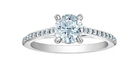 14K Gold 1.23cttw Lab Grown Diamond Engagement Ring - /