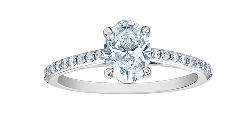 14K Gold 1.20cttw Lab Grown Diamond Engagement Ring, 6.5 - /