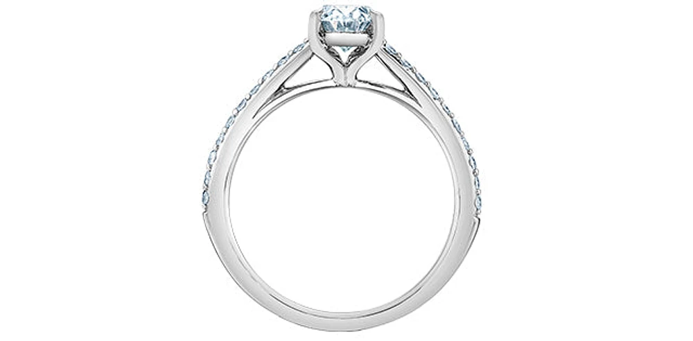 14K Gold 1.20cttw Lab Grown Diamond Engagement Ring, 6.5 - /