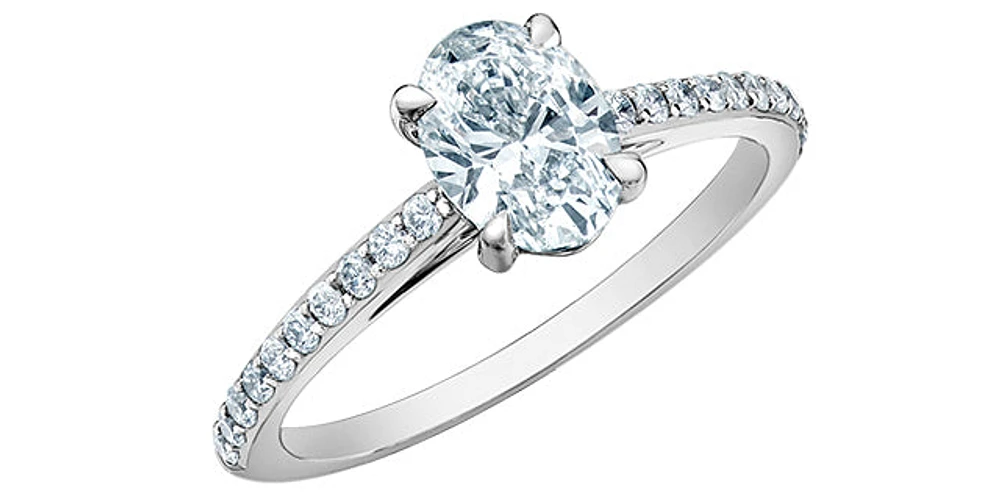 14K Gold 1.20cttw Lab Grown Diamond Engagement Ring, 6.5 - /
