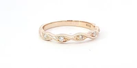 Tracking - 10K Yellow Gold Diamond 0.08cttw Round Cut Band, 6.5
