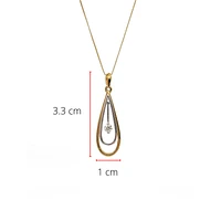 10K White & Yellow Gold 0.10cttw Canadian Diamond Necklace, 18"