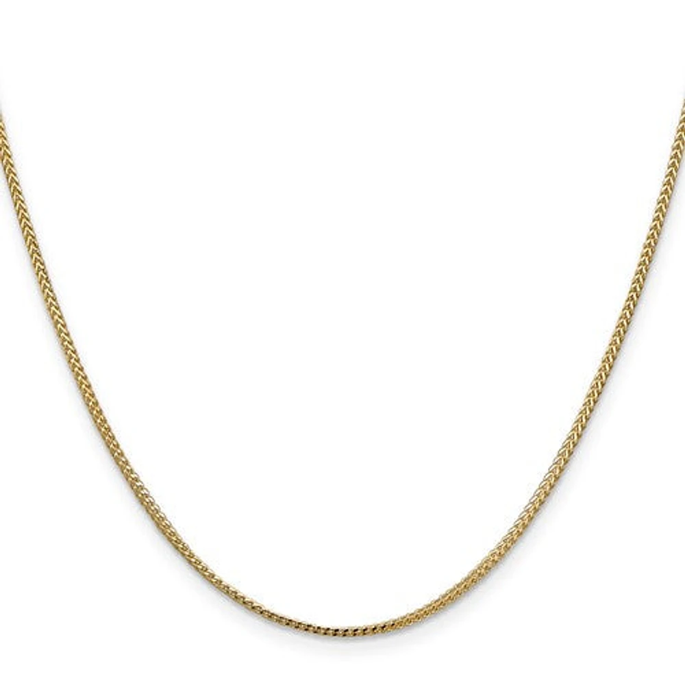 14K Gold 1.0mm Franco Chain - /