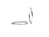 925 Sterling Silver Endless Hoop Earrings 30mm