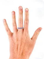 10K White Gold 1.20cttw Tanzanite & 0.15cttw Diamond Ring, size 6.5
