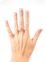 10K White & Yellow Gold 0.25cttw Diamond Ring, 6.5 - / 4.5