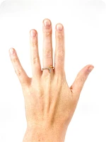 10K White & Yellow Gold 0.25cttw Diamond Ring, 6.5 - / 4.5