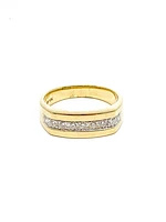 10K Yellow Gold 0.50ttw Gents Diamond Ring, size 10