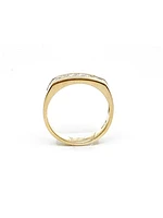 10K Yellow Gold 0.50ttw Gents Diamond Ring, size 10