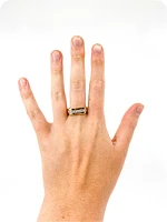 10K Yellow Gold 0.50ttw Gents Diamond Ring, size 10