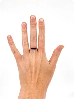 10K Yellow Gold 14mm Genuine Lapis Lazuli Ring, size 6.5