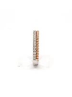 10K Rose & White Gold 0.30cttw Diamond Band, size 6.5