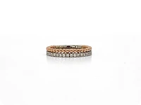 10K Rose & White Gold 0.30cttw Diamond Band, size 6.5