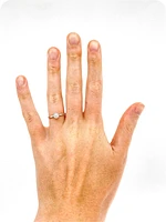 10K White Gold 0.25cttw Round Brilliant Cut Diamond Engagement Ring, size 6.5