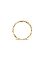 10K Yellow Gold 0.06cttw Round Cut Diamond Ring, size 6.5
