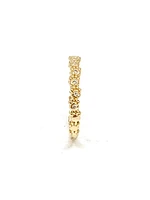 10K Yellow Gold 0.06cttw Round Cut Diamond Ring, size 6.5