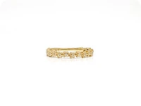 10K Yellow Gold 0.06cttw Round Cut Diamond Ring, size 6.5