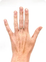 10K White & Rose Gold 0.05cttw Diamond Infinity Ring