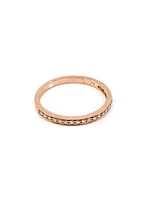 10K Rose Gold 0.15cttw Round Cut Diamond Ring
