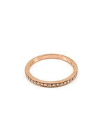 10K Rose Gold 0.15cttw Round Cut Diamond Ring
