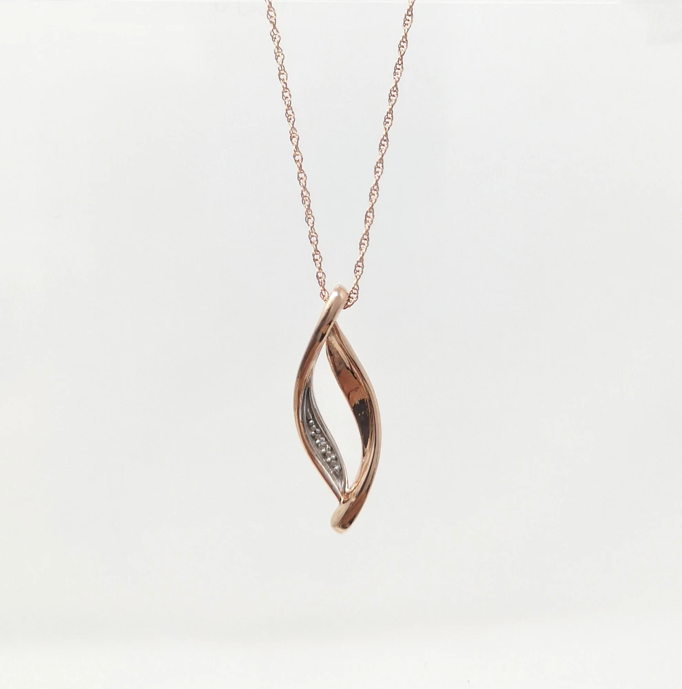 Rose Gold Diamond Pendant