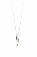 Two-Tone Diamond Pendant