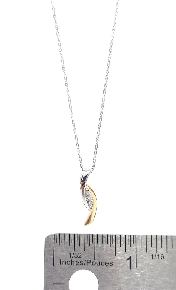 Two-Tone Diamond Pendant